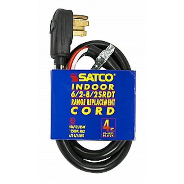 Satco 4 FT 4 Wire Replacement Range Cord