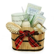 Lemongrass & Ginger Wooden Spa Basket
