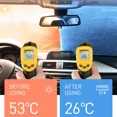 thumbnail image 4 of 140x70-Car Front Window Sunshade Cover Sun Shade Windshield Visor Windscreen Folding Auto UV Protection Curtain Styling Accessories, 4 of 7