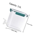 thumbnail image 2 of NIYANGLE 2Pcs Beverage Dispensers for Restaurant and Cafe Use Large Capacity Plastic Jug 3.5L, 2 of 8