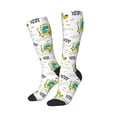 thumbnail image 2 of Bingfone Compression Socks For Women And Men Long Socks For Running Athletic Cycling Nurse-Dinosaur On Excavator, 2 of 9