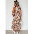 thumbnail image 3 of FOLUNSI Stylish Boho Floral Halter Maxi Dress - Festive Flair, 3 of 8