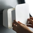thumbnail image 3 of Caja De Almacenamiento De Hisopos De Algodón Para Montaje En Pared, Elegante Soporte Para Hisopos De Algodón Montado En La Pared Con Tapa Abatible, Sin Perforaciones Para El, 3 of 7