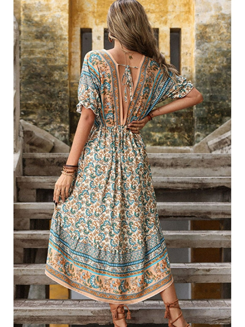 cotton night dress Floral Ruffle Pajamas Nightgown Dress
