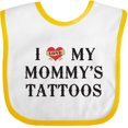 thumbnail image 3 of Inktastic I Love My Mommy's Tattoos Boys or Girls Baby Bib, 3 of 4