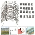 thumbnail image 6 of Pawsdot Garden Clips for Landscaping Blankets Greenhouse Clips Stainless Steel Silver 100Pcs 8X3Cm, 6 of 8