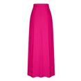 thumbnail image 5 of USSUMA Women'S Skirts Midi Skirt Solid Color High-Elastic Pocket Mid-Calf Skirt Retro Skirt Fashion Skirt Camping Up to 65% off Hot Pink Skirt for Women M, 5 of 6