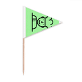 thumbnail image 1 of Chef Stick Dessin Brief Cure-Dents Amusants Triangle Toppers de Cupcake Drapeau, 1 of 3