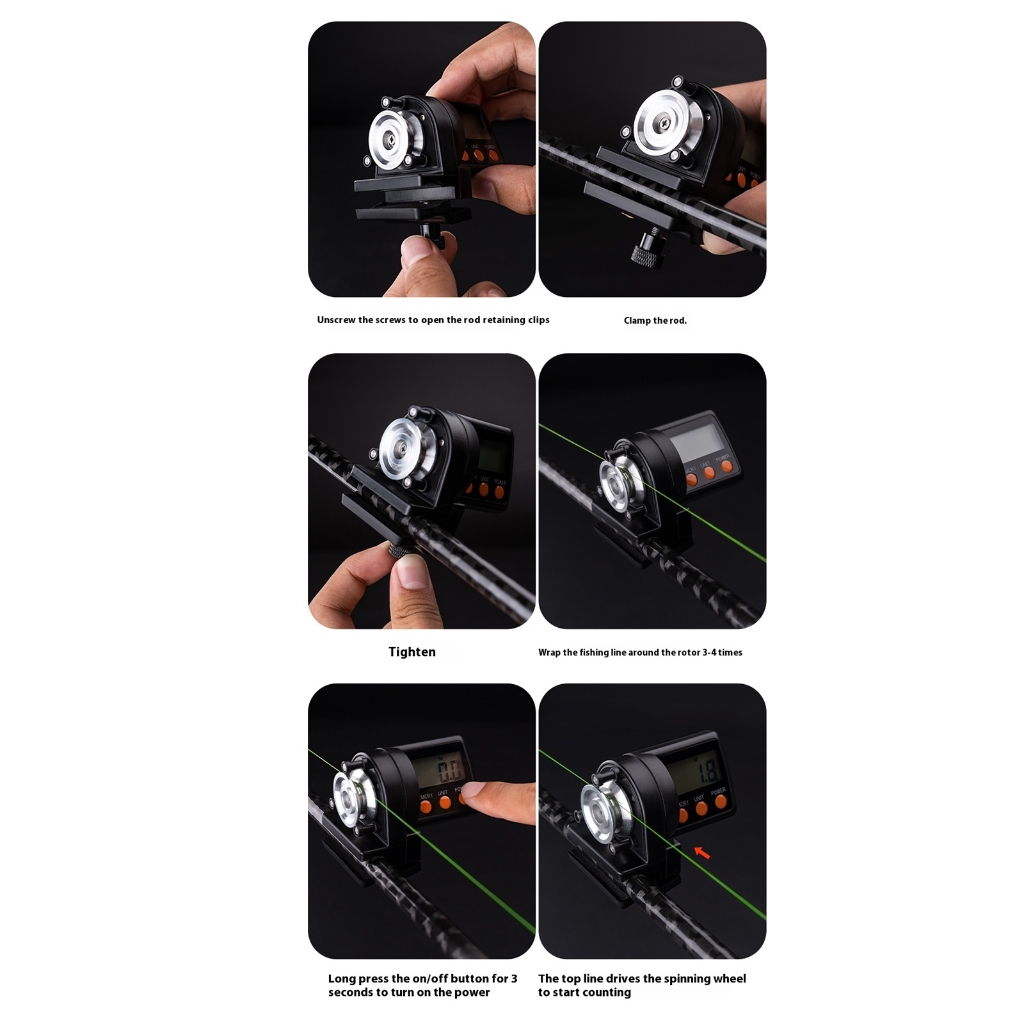 Precisions Fishing Line Meter With Auto Shutdown And Bidirectional Measurement