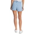 thumbnail image 2 of OAT Shorts en Jean Rayés pour Femmes, Bleu, 27, 2 of 2