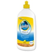 Pledge Gentle Wood Floor Cleaner, Lemon Scent - Gently Removes Dirt & Grime From Hardwood Floors (1 Bottle), 27 oz