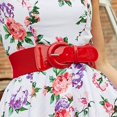 thumbnail image 3 of Women Wide Stretchy Belt Retro Stylish Elasticated Waist Belt For Dresses, 3 of 3