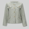 thumbnail image 2 of Veste Rétro pour Femmes Design Haut de Gamme Élégant Cardigan Fin pour Extérieur Élégant, 2 of 6