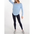thumbnail image 3 of Women Workout Tops Solid Color Long Sleeve Yoga Athletic Shirt for Sports Gym Running Activewear, 3 of 8