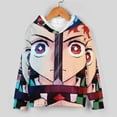 thumbnail image 3 of Demon Slayer Kids' Sweatshirt & Pants Set 2 Pcs Tracksuit Outfit Casual Pullover Hoodie Sweatpants for Daily & Travel 110CM, 3 of 8
