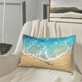 thumbnail image 6 of Fotbe Tropical Beach With Starfish Pillow Cases - Envelope Closure - Luxury, Extra Soft, Cooling Pillow Covers - Wrinkle, Fade, Stain Resistant-14"x20", 6 of 8
