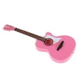 thumbnail image 4 of Baohd Modèle de Guitare Classique Mini Rose avec Présentoir 1/6 Fournitures Support en Bois, 4 of 6