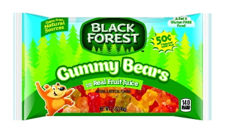 Black Forest Gummy Bears Candy, 1.5 Ounce Bag, Pack of 24 by FERRARA CANDY COMPANY