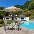 thumbnail image 3 of Alden Design 22lbs Metal Patio Market Umbrella Base for Outdoors, Bronze, 3 of 10