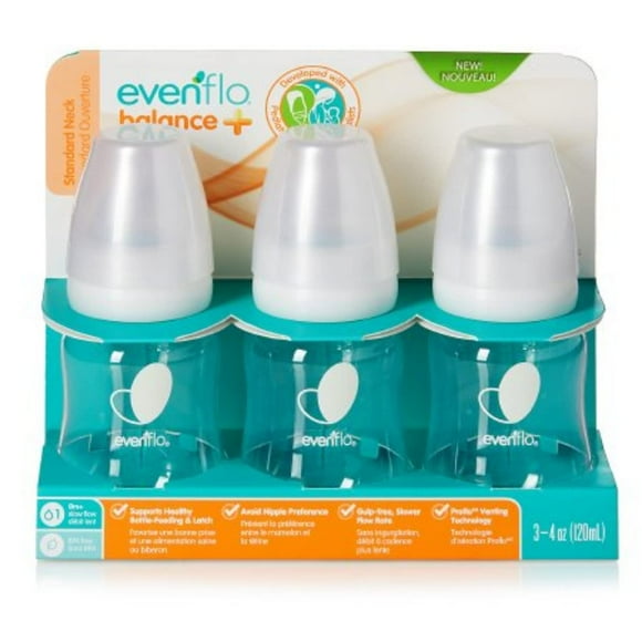 Biberón Evenflo Feeding Balance+ 120 ml, más de 0 meses