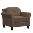 thumbnail image 3 of Lifestyle Solutions Chaise Harvard en Microfibre Marron, 3 of 10
