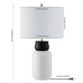 thumbnail image 4 of SAFAVIEH Ventrus 25 in. Ancient Inspirations Table Lamp, Black/White, 4 of 6