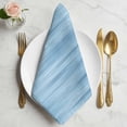 thumbnail image 2 of Blue Cloth Napkins, Modern Abstract Art Ombre Striped Washable and Reusable Dinner Napkins Set of 8, Table Napkin for Kitchen Party Birthday Wedding Hotel Housewarming 20"x20", 2 of 9