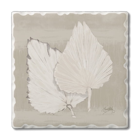 Thirstystone Fan Palm II Tumbled Tile Stone Coaster Create Your Own Set