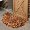 thumbnail image 7 of maho Chenille Floor Mat, Entrance Entrance Bedroom Kitchen Living Room Carpet Bathroom Entrance Absorbent Non-slip Mat Floor Mat, Super Absorbent, Courtyard Swimming Brown on Clearance, 7 of 7