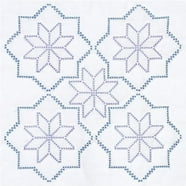 Jack Dempsey Stamped Bianchi Quilt Blocks, Interlocking XX
