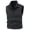 Black, variant on Men's Fleece Lined Outdoor Vest, Sleeveless Multi-Zip Casual Gilet, Lightweight Outer Shell, Suitable For Daily Clothing Layering, Outdoor Fishing Activities Dark Blue M
