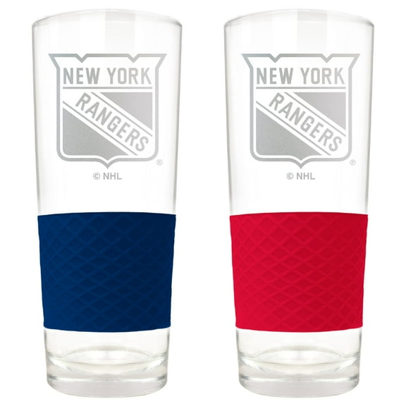 New York Rangers 22oz. Logo Score Pint Glass Two-Piece Set