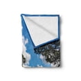 thumbnail image 2 of Hobbits Soft Flannel Fleece Throw Blanket, Overhill Hobbit Village in Matamata New Zealand Fantasy Scene House Image Print, Cozy Plush for Indoor and Outdoor Use, 70" x 90", Green Blue, by Ambesonne, 2 of 6