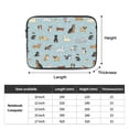 thumbnail image 3 of Cartoon Doodle Puppy Dog 17 inch Portable Laptop Sleeve Compatible with MacBook Air Notebook Computer Case for Men Women College School Students, 3 of 7