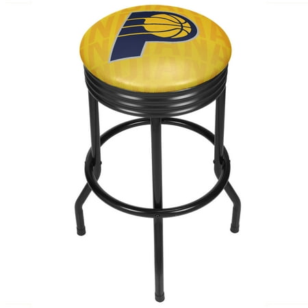 Indiana Pacers Nba Car - NBA Black Ribbed Bar Stool - City - Indiana Pacers