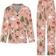 thumbnail image 4 of Top-kevin Pajama Sets for Womens Horses Running Starry Night Loose Button Down Long Sleeve Shirts And Pants Set, 4 of 12