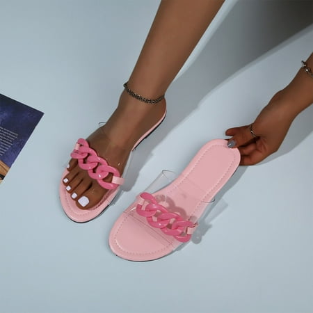

Ovzne Womens Wide Slippers Cotton Slippers Summer Sandals For Women Flat Slip On Sandals Roman Shoes Open Toe Casual Sandals Womens House Shoes