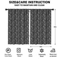 thumbnail image 2 of Blackout Kids Curtains,Black White Moon Plant Pattern Childrens Insulated Curtains Set Of 2,Bedroom Essentials,Toddler Room Decor 52x84in(132x213cm), 2 of 5