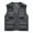 #115-Gray, variant on Mens Senior Zip Utility Solid Vest Multiple Pockets Sleeveless Outdoor Jacket Top Khaki L Gifts for Father