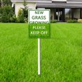 thumbnail image 2 of Eveokoki New Grass Growing Keep Off Yard Sign with Stakes 4.6x6Inches, Sturdy Aluminum Yard Signs Rust Free, Keep Off The Grass Yard Sign, Stay Off Grass Signs, Easy to Install, 2 of 6