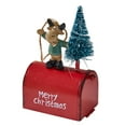 thumbnail image 2 of Dserfhy Christmas Mailbox Ornament Metal Mailbox Hanging Decoration with 3D Snowman Santa Elk Tree Figurine Iron Art Letter Box for Tree Home Decor, 2 of 7