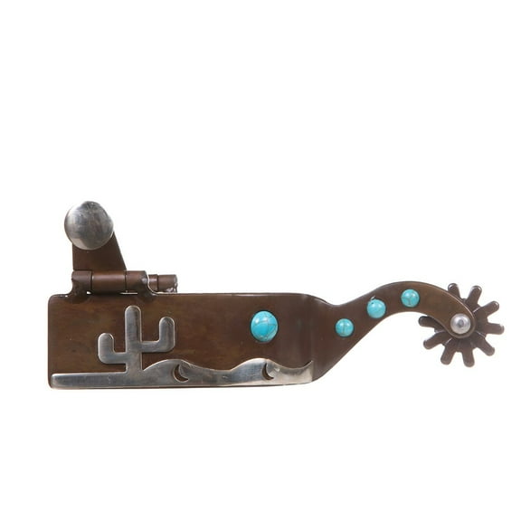 Tough 1 Medium Antique Brown Cactus Spurs