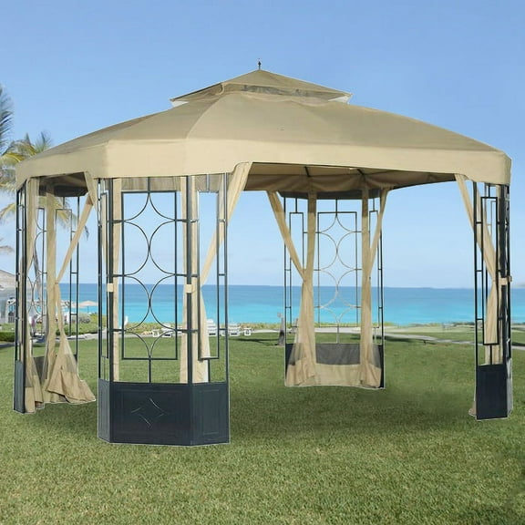 Garden Winds Replacement Canopy for Alcove Gazebo - Riplock 350