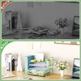 thumbnail image 2 of Organizador de escritorio Marbrasse de 4 niveles con archivador y cajón, color verde, 2 of 7