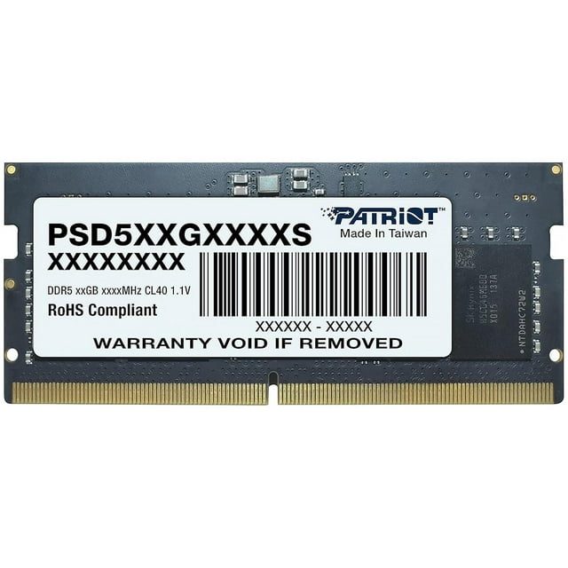 Memoria RAM DDR5 16GB 4800MT/s Patriot Signature 1x16GB Laptop Negro