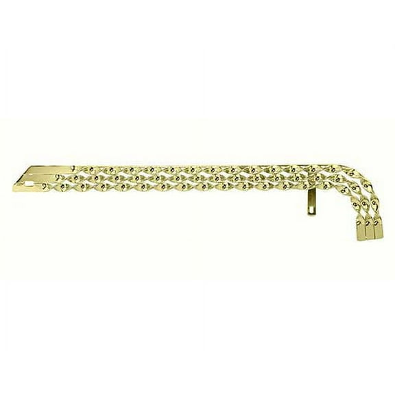 Gold Lowrider Triple Flat Twisted Bike Chain Guard. Bicycle chain cover for 26 inch bike, lowrider, beach cruisers bikes.