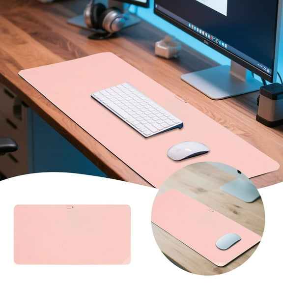 Desk Pad, 30*60cm Waterproof Desktop Protector, Non Slip Ultra Thin Large Laptop Keyboard Writing Mat for Home Easy To Clean Desk Pad