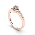 thumbnail image 2 of 0.6ctw Round Cut Diamond Ladies Bridal Solitaire Anniversary Engagement Ring Solid 14K Rose, White or Yellow Gold GH SI2, 2 of 3