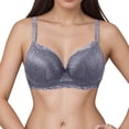thumbnail image 2 of Lixiuxyad Comfortable And Transparent Shoulder Strap Cordless Backless Spongeless With Convertible Shoulder Straps,Bras for Women Gray 75C, 2 of 5