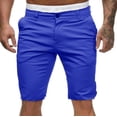 thumbnail image 2 of DDAPJ pyju Clearance Today! Men's Stretch Golf Shorts Dress Work Shorts Elastic Waist Lightweight Flat Front Casual Chino Shorts Blue XXXL, 2 of 6